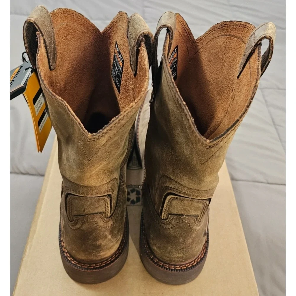 Ariat® (Men's 9 D) Activator™ Square Toe Work Boot in Brown Bomber - $200